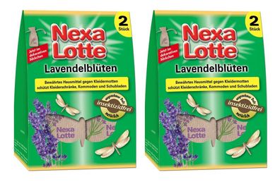 2 x NEXA LOTTE® Lavendelblüten Säckchen, 2 Beutel