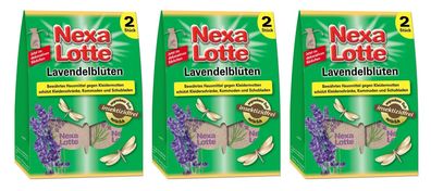 3 x NEXA LOTTE® Lavendelblüten Säckchen, 2 Beutel