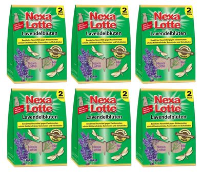 6 x NEXA LOTTE® Lavendelblüten Säckchen, 2 Beutel