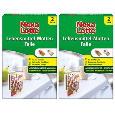 2 x NEXA LOTTE® Lebensmittel-Motten Falle, 2 Stück