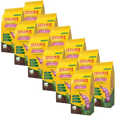 12 x SERAMIS® Spezial-Substrat für Orchideen, 2,5 Liter