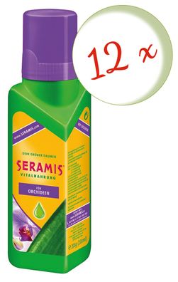 12 x SERAMIS® Vitalnahrung für Orchideen, 200 ml