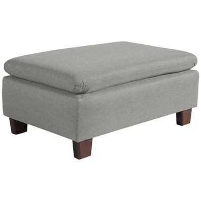 Hocker Katti Bezug Flachgewebe Nussbaum/grau 22929