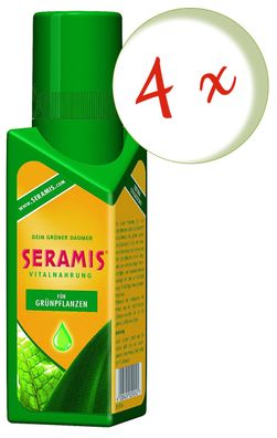 4 x SERAMIS® Vitalnahrung für Grünpflanzen und Palmen, 200 ml