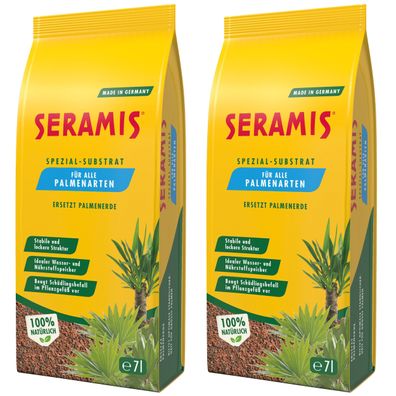2 x SERAMIS® Spezial-Substrat für Palmen, 7 Liter