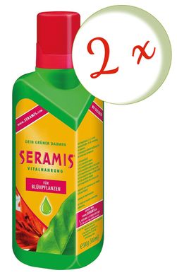 2 x SERAMIS® Vitalnahrung für Blühpflanzen, 500 ml