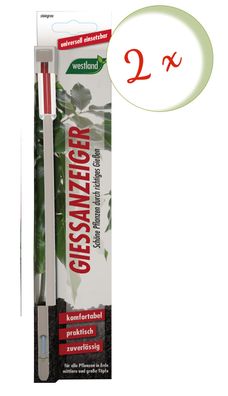 2 x WESTLAND® Gießanzeiger für Blumenerde, 26 cm steingrau