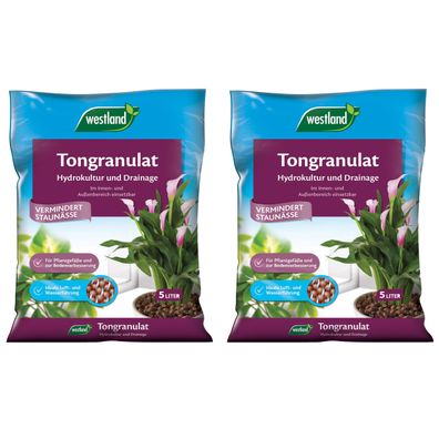 2 x WESTLAND® Tongranulat, 5 Liter