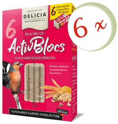 6 x FRUNOL DELICIA® Delicia® Pick-Me-Up Aktivblocs, 6 Stück