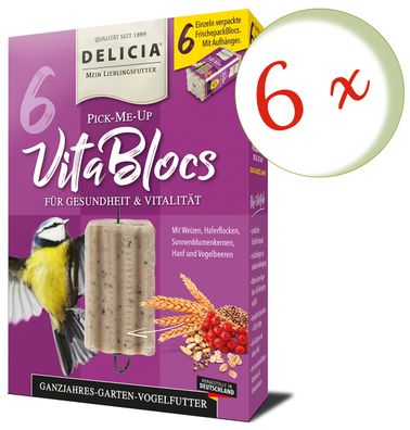 6 x FRUNOL DELICIA® Delicia® Pick-Me-Up Vitablocs, 6 Stück