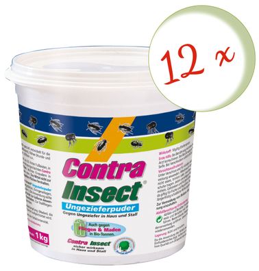 12 x FRUNOL DELICIA® Contra Insect® Ungeziefer-Puder, 1 kg