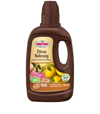 SUBSTRAL® Naturen® Zitrus & Mediterrane Pflanzen Nahrung BIO, 500 ml