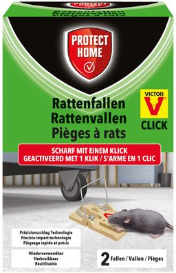 Protect HOME® Rattenfallen Click, 2 Stück