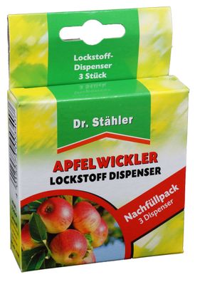 DR. Stähler Apfelwickler Pheromon-Dispenser, 3 Stück