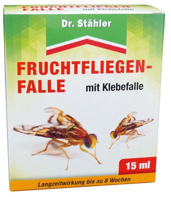 DR. Stähler Fruchtfliegenfalle mit Klebefalle, 1 + 2 Stück