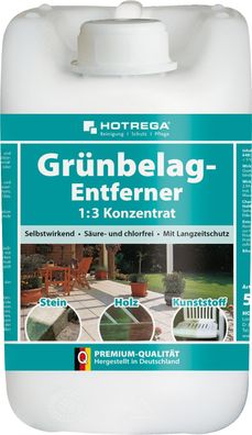 HOTREGA® Grünbelag-Entferner 1:3-Konzentrat, 5 Liter Kanister