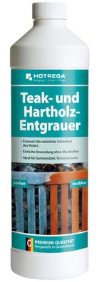 HOTREGA® Teak- und Hartholz-Pflegeöl, 1 Liter Dose