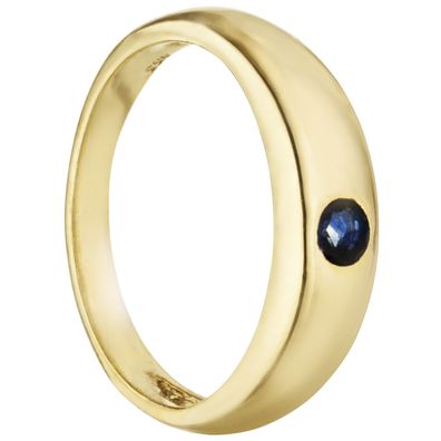 Kinder Taufring 333 Gold Gelbgold 1 blauer Safir Taufanhänger