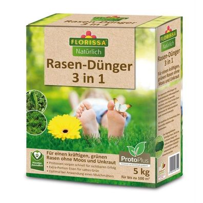 Florissa Rasendünger 3in1 Proto Plus, 5 kg