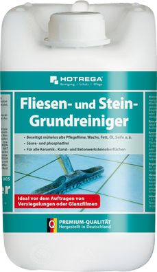 HOTREGA® Fliesen- und Stein-Grundreiniger, 5 Liter Kanister