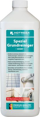 HOTREGA® Spezial Grundreiniger -sauer-, 1 Liter Flasche