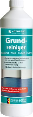 HOTREGA® Grundreiniger Laminat/Parkett/Kork/Vinyl, 1 Liter Flasche