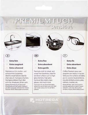 HOTREGA® Premium-Tuch sensitive, 30x30 cm verpackt