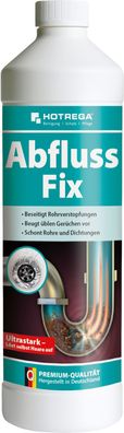 HOTREGA® Abfluss-Fix, 1 Liter Flasche (Konzentrat)