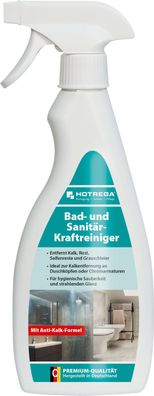 HOTREGA® Bad- und Sanitär-Kraftreiniger, 500 ml Flachflasche