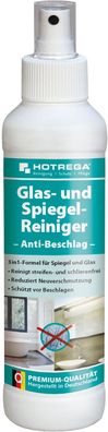 HOTREGA® Glas- und Spiegel-Reiniger Anti-Beschlag, 250 ml Pumpsprühflasche