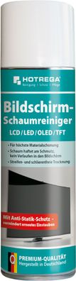 HOTREGA® Bildschirm-Schaumreiniger LCD/LED/TFT/Plasma,300 ml Spraydose