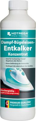 HOTREGA® Dampf-Bügeleisen-Entkalker, 500 ml Flasche (Konzentrat)