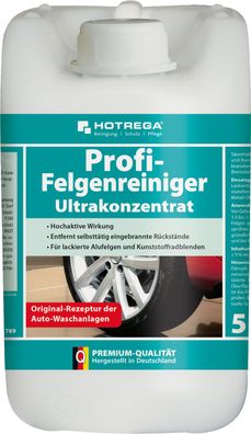 HOTREGA® Profi-Felgenreiniger, 5 Liter Kanister (Konzentrat)