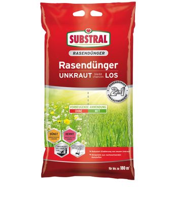 SUBSTRAL® Rasendünger Unkraut bleibt chancenLOS, 9,1 kg