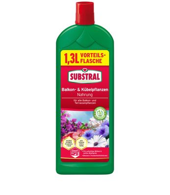 SUBSTRAL® Kübel- & Balkonpflanzen Nahrung, 1,3 Liter