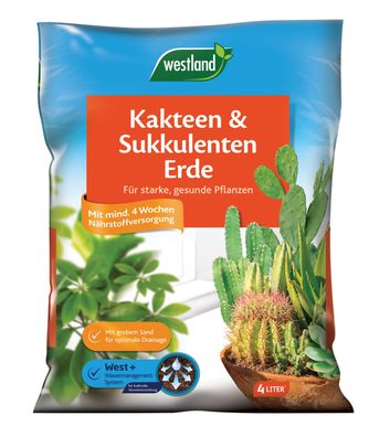 WESTLAND® Kakteen und Sukkulenten Erde, 4 Liter