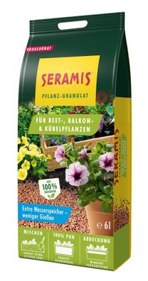 SERAMIS® Pflanz-Granulat für Beet-, Balkon- & Kübelpflanzen, 6 Liter