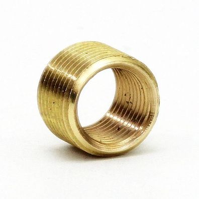 Reduzier Gewinde-Adapter Messing M13x1 AG auf M10x1 IG Länge 10mm