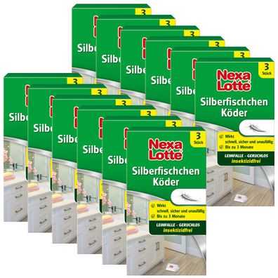 12 x NEXA LOTTE® Silberfischchen-Köder, 3 Stück