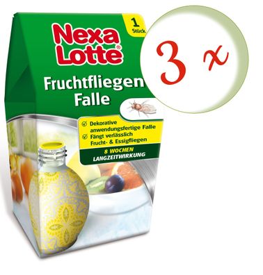 3 x NEXA LOTTE® Fruchtfliegenfalle, 1 Stück