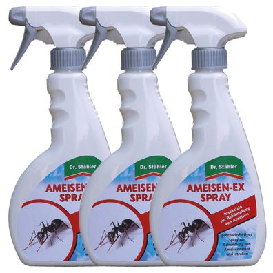 3 x DR. Stähler Ameisen-Ex Spray, 500 ml