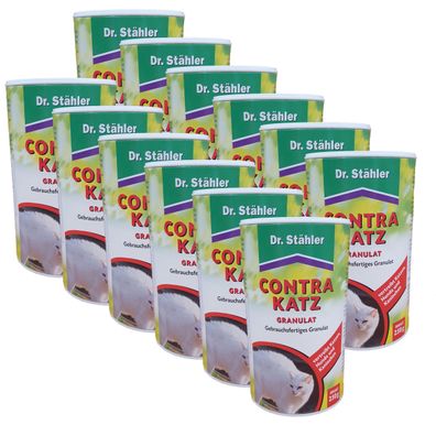 12 x DR. Stähler Contra Katz Granulat, 250 g