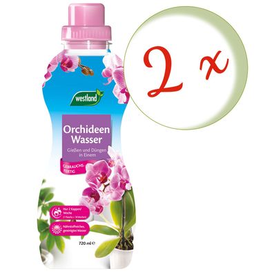 2 x WESTLAND® Orchideen Wasser, 720 ml