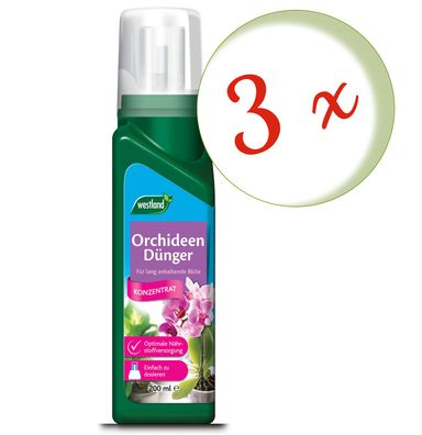 3 x WESTLAND® Orchideendünger, 200 ml