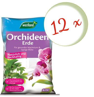 12 x WESTLAND® Orchideenerde, 4 Liter