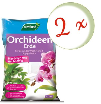 2 x WESTLAND® Orchideenerde, 4 Liter