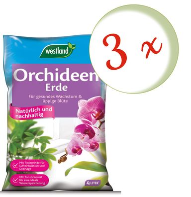 3 x WESTLAND® Orchideenerde, 4 Liter