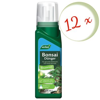 12 x WESTLAND® Bonsai Dünger, 200 ml