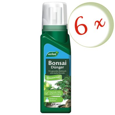 6 x WESTLAND® Bonsai Dünger, 200 ml