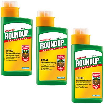 3 x ROUNDUP® Universal, 500 ml